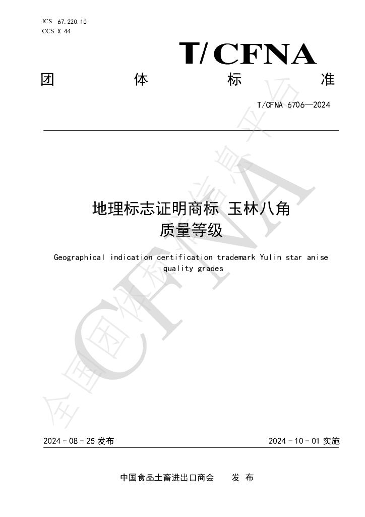 T/CFNA 6706-2024 标准预览
