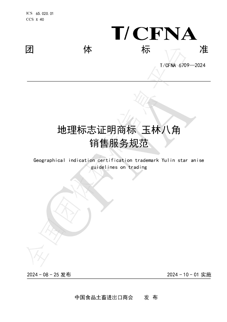 T/CFNA 6709-2024 标准预览