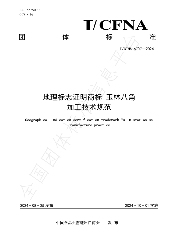 T/CFNA 6707-2024 标准预览