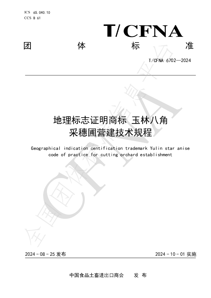 T/CFNA 6702-2024 标准预览