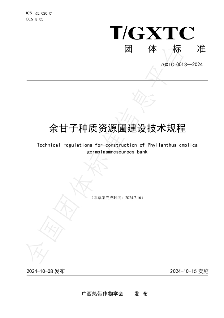 T/GXTC 0013-2024 标准预览