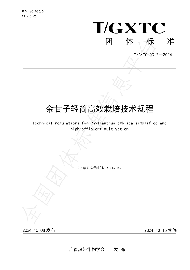 T/GXTC 0012-2024 标准预览