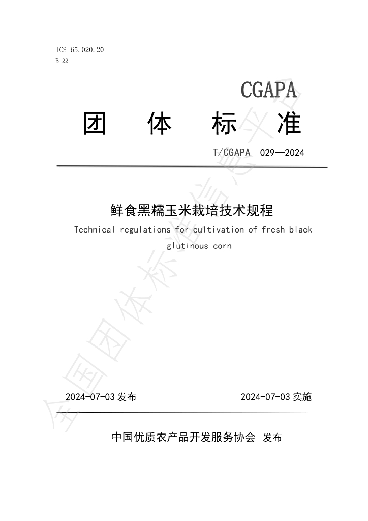 T/CGAPA 029-2024 标准预览