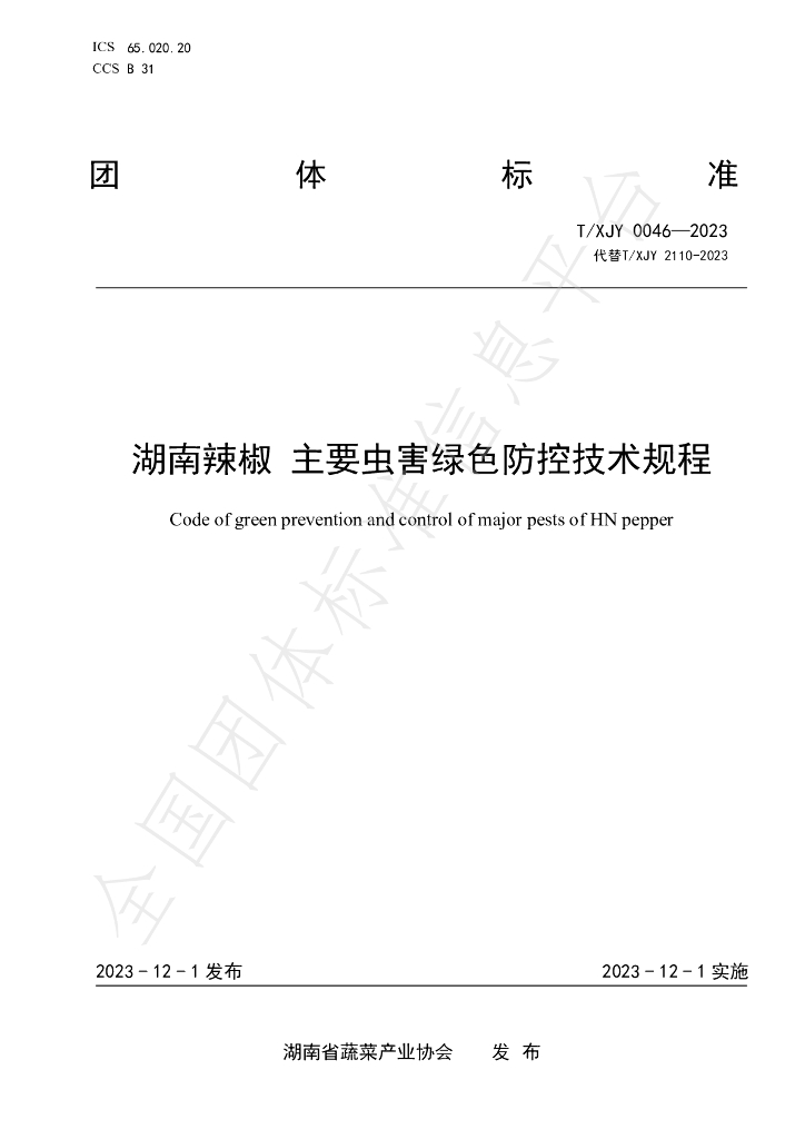 T/XJY 0046-2023 标准预览