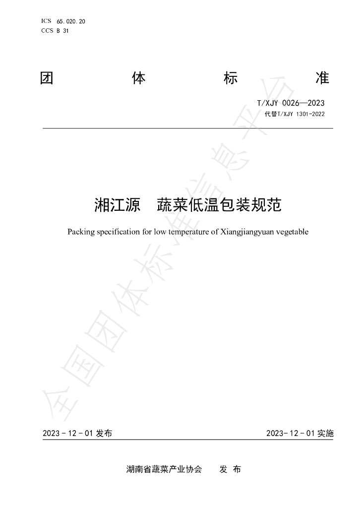 T/XJY 0026-2023 标准预览