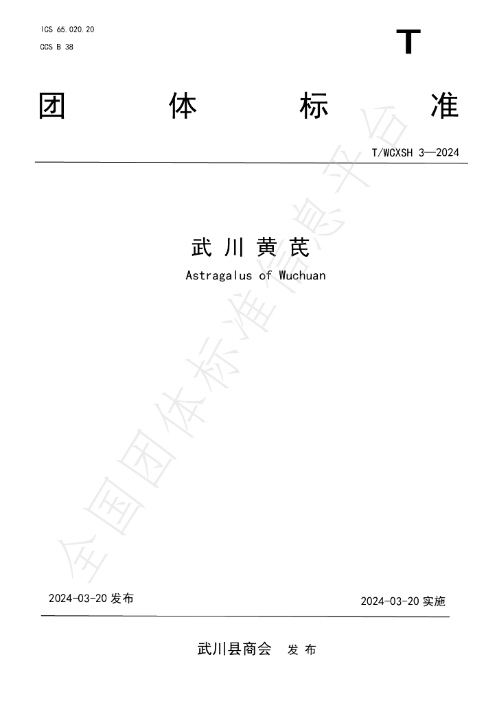 T/WCXSH 3-2024 标准预览