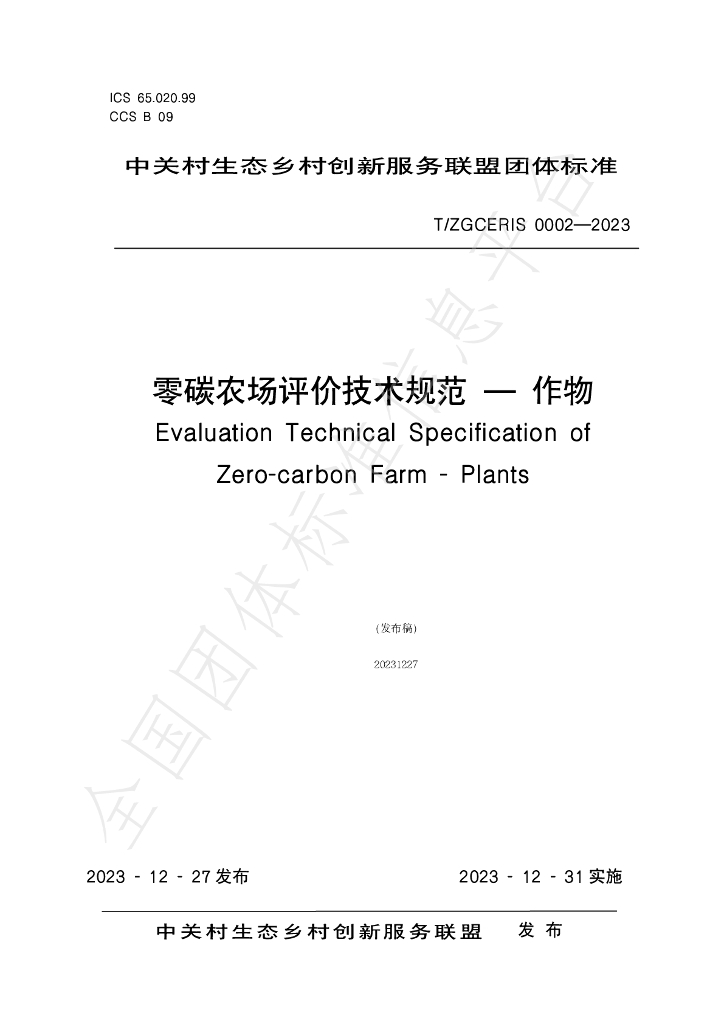 T/ZGCERIS 0002-2023 标准预览