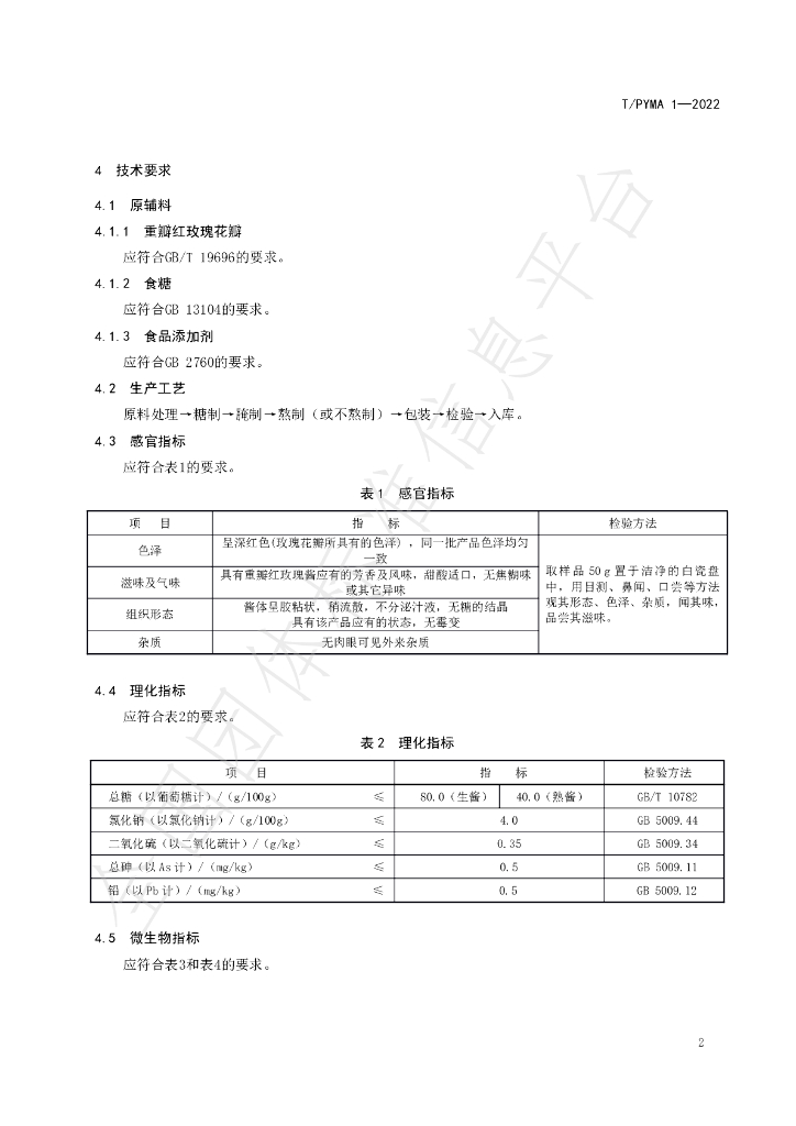 T/PYRA 1-2022 标准预览