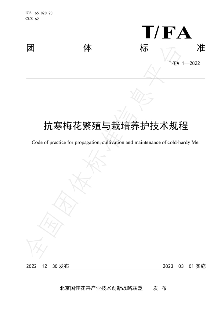 T/FA 1-2022 标准预览