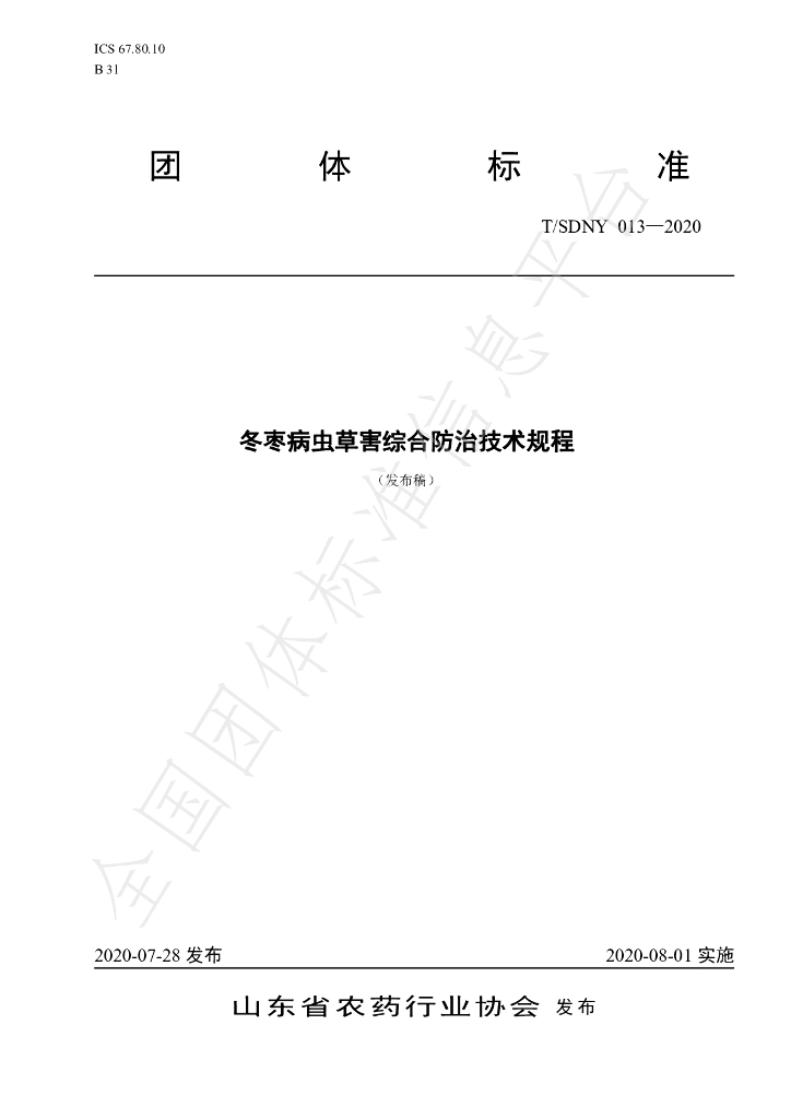 T/SDNY 013-2020 标准预览