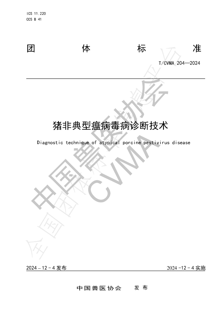 T/CVMA 204-2024 标准预览