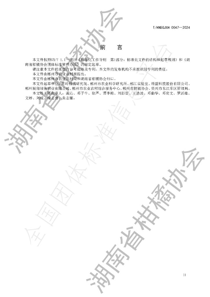 T/HNSGJXH 0047-2024 标准预览