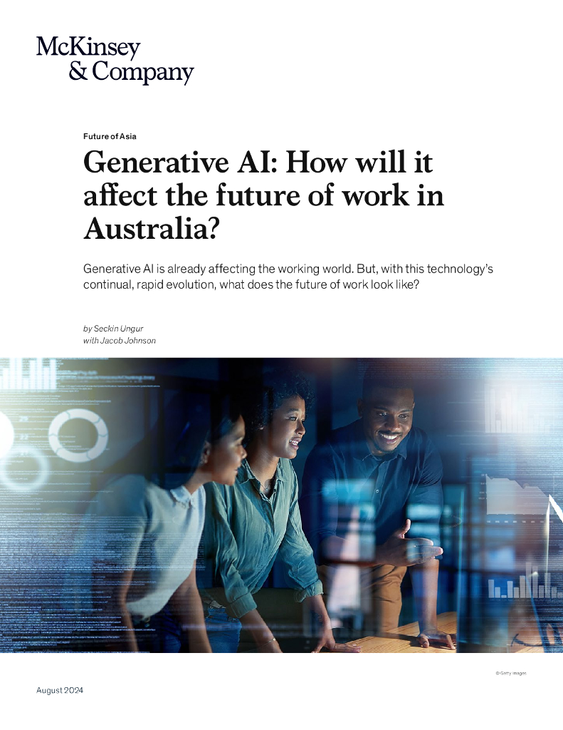 麦肯锡：2024年生成式<em>人工智能</em>和澳大利亚工作的未来研究报告（英文版） 海报