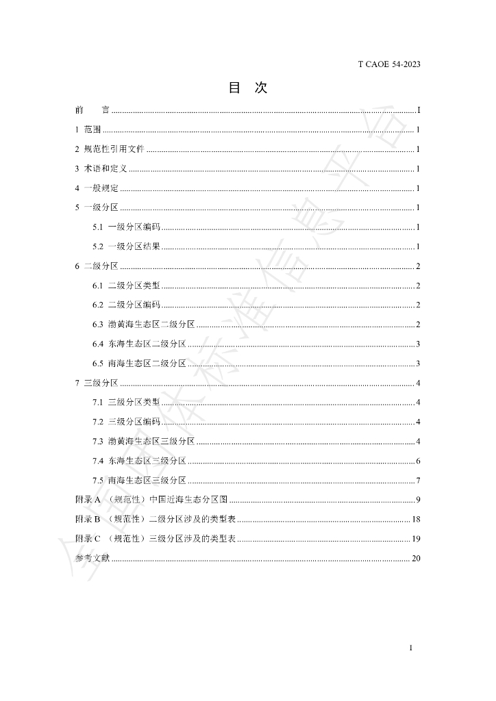 T/CAOE 54-2023 标准预览