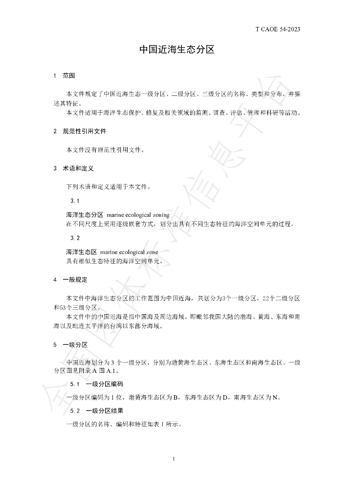 T/CAOE 54-2023 标准预览