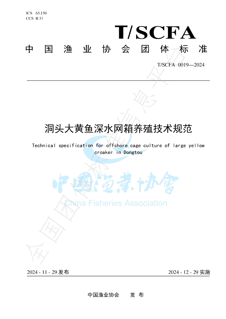 T/SCFA 0019-2024 标准预览