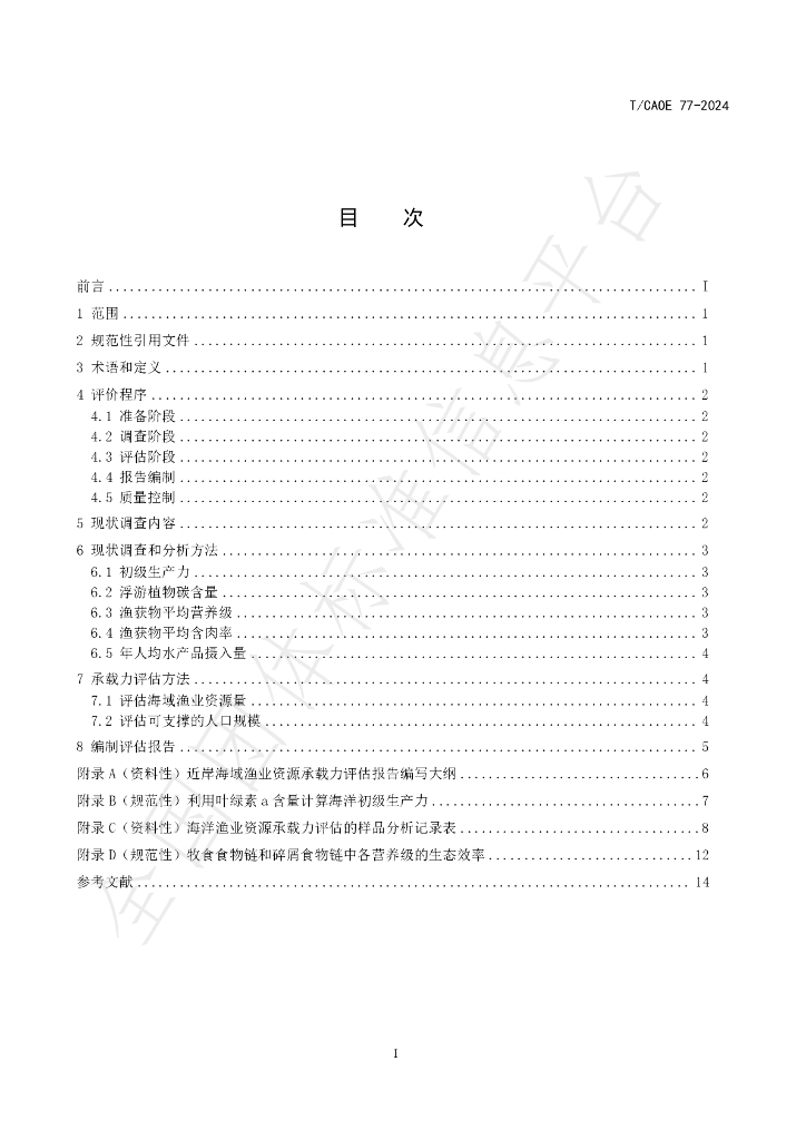 T/CAOE 77-2024 标准预览