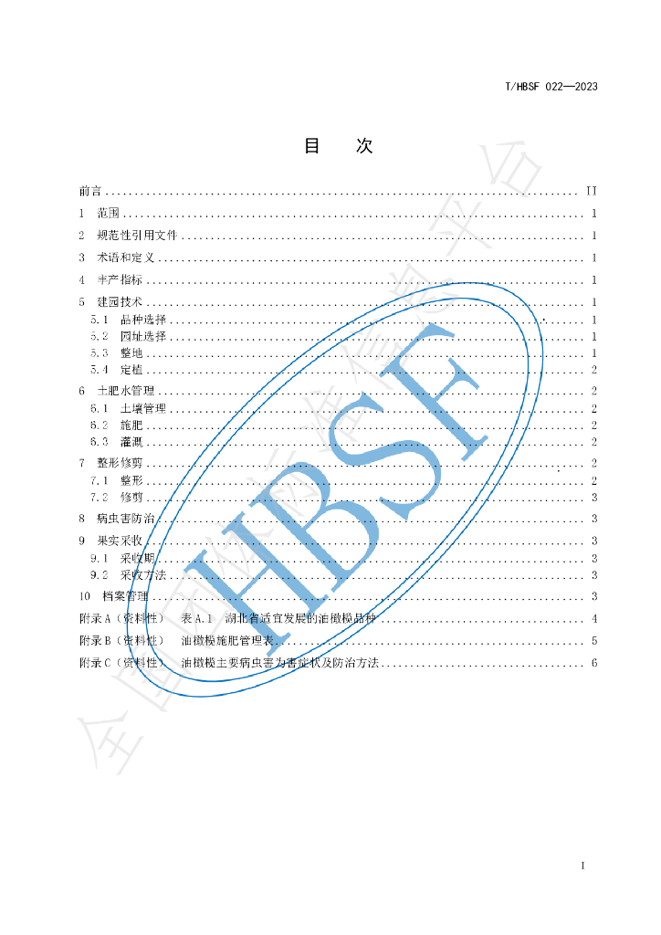 T/HBSF 022-2023 标准预览