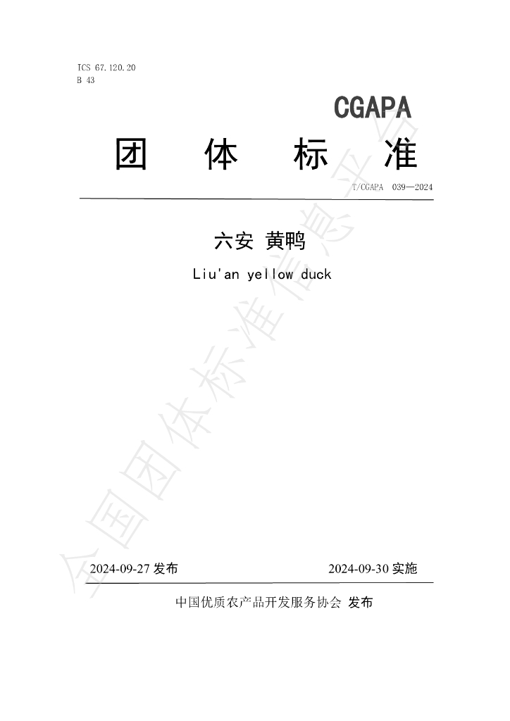 T/CGAPA 039-2024 标准预览