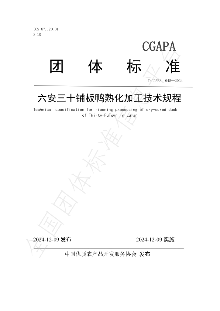 T/CGAPA 048-2024 标准预览