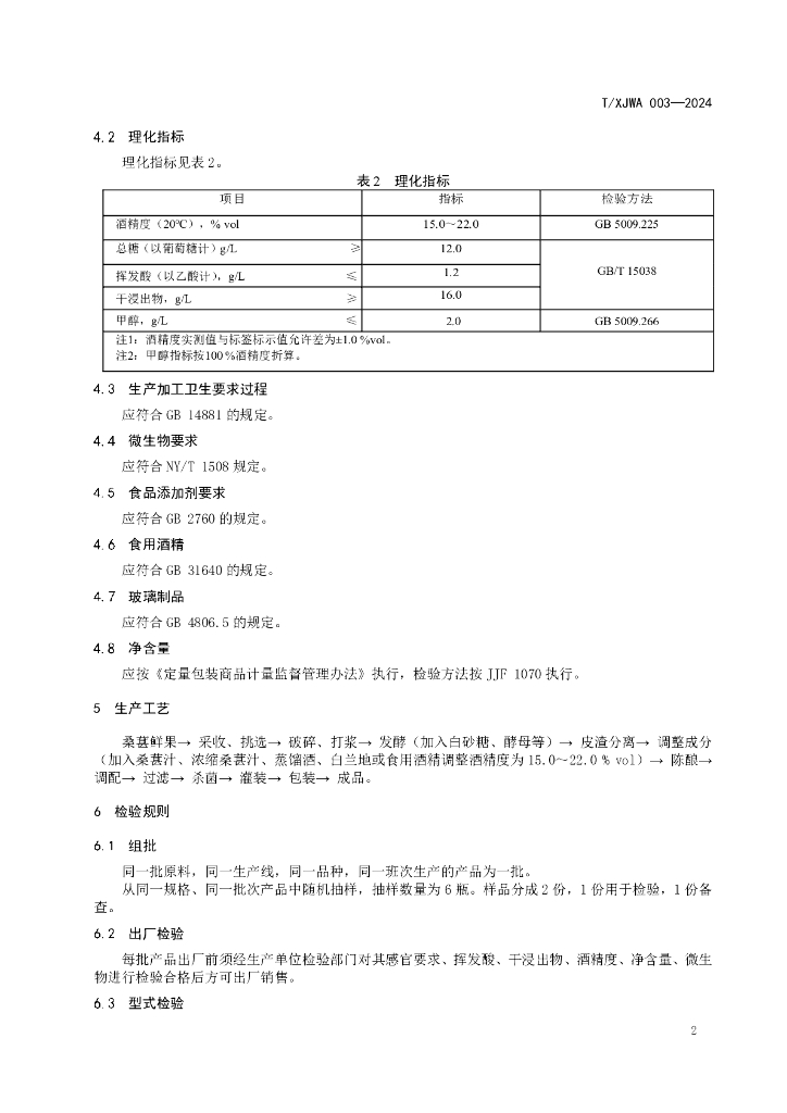 T/XJWA 003-2024 标准预览