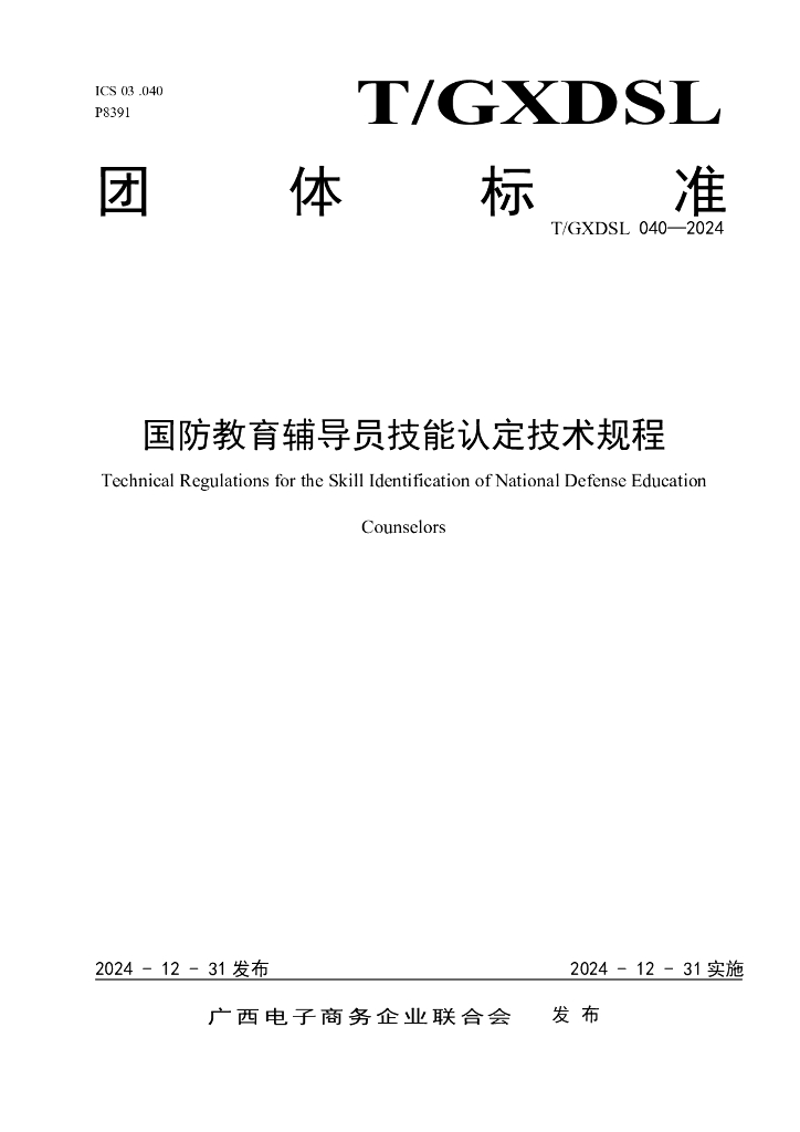 T/GXDSL 040-2024 标准预览