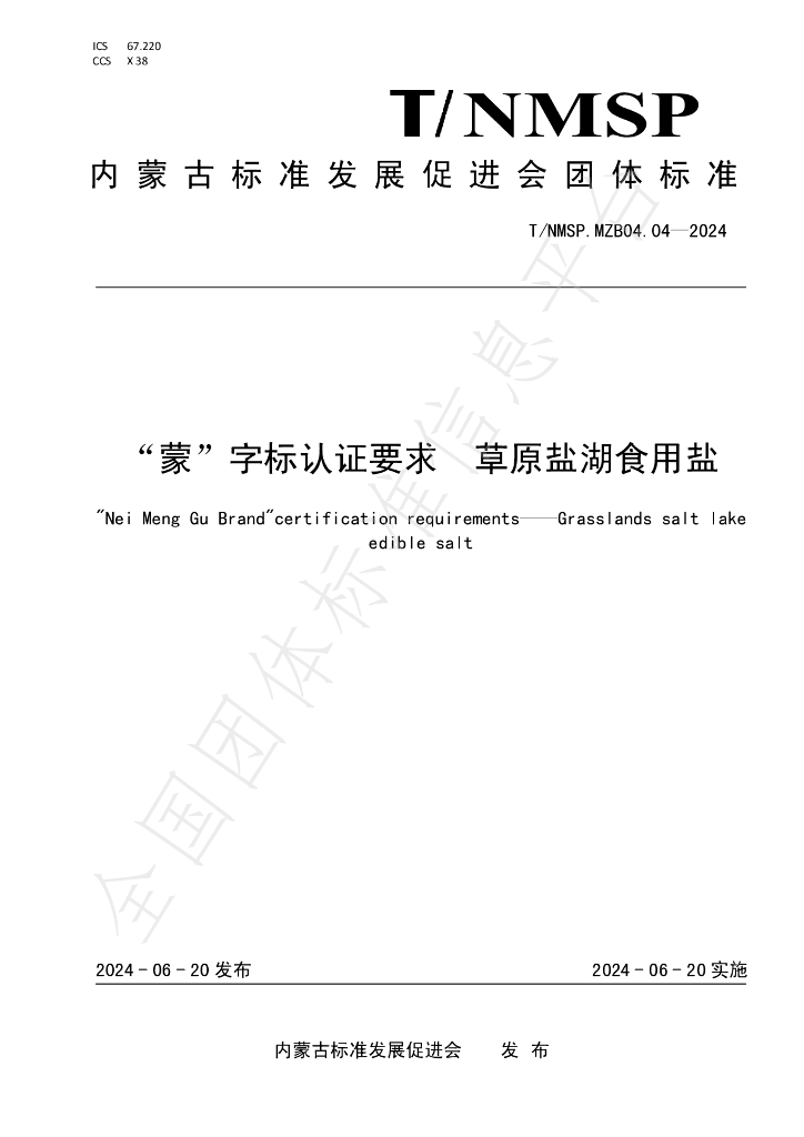 T/NMSP .MZB04.04-2024 标准预览