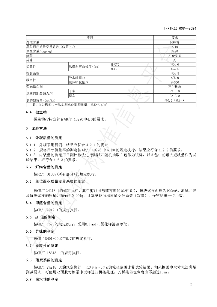 T/XTFZZ 009-2024 标准预览