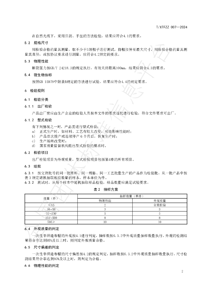 T/XTFZZ 007-2024 标准预览