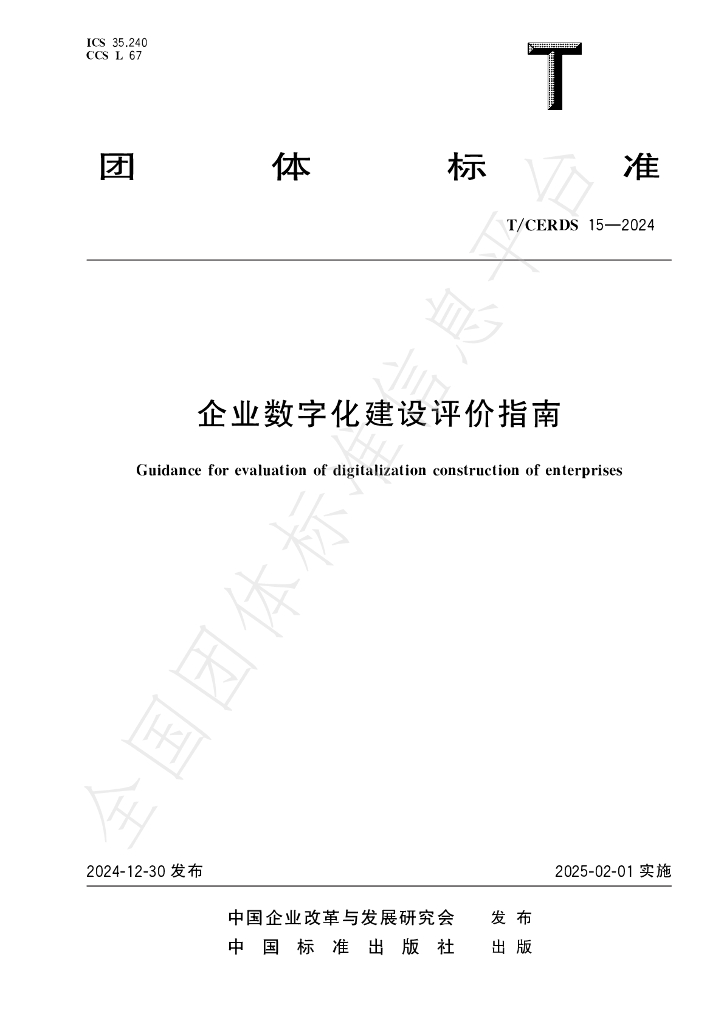 T/CERDS 15-2024 标准预览