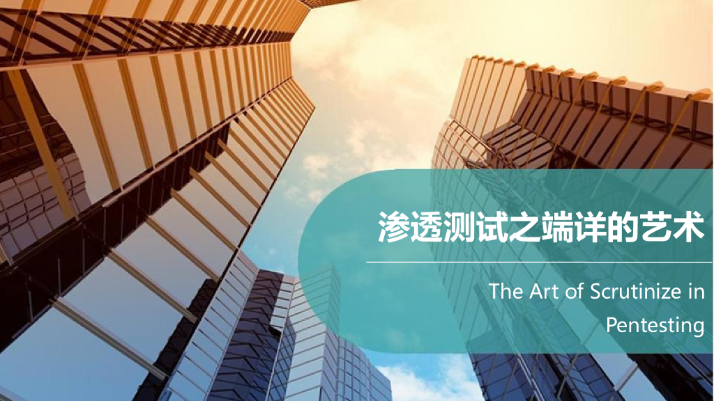 安全脉搏：渗透测试之端详的艺术