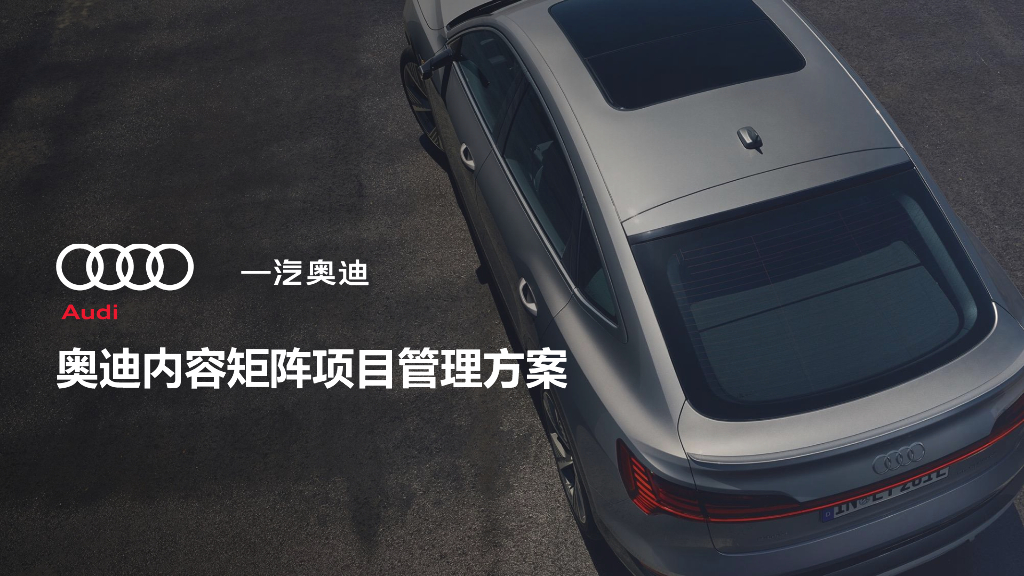 奥迪内容矩阵项目管理方案