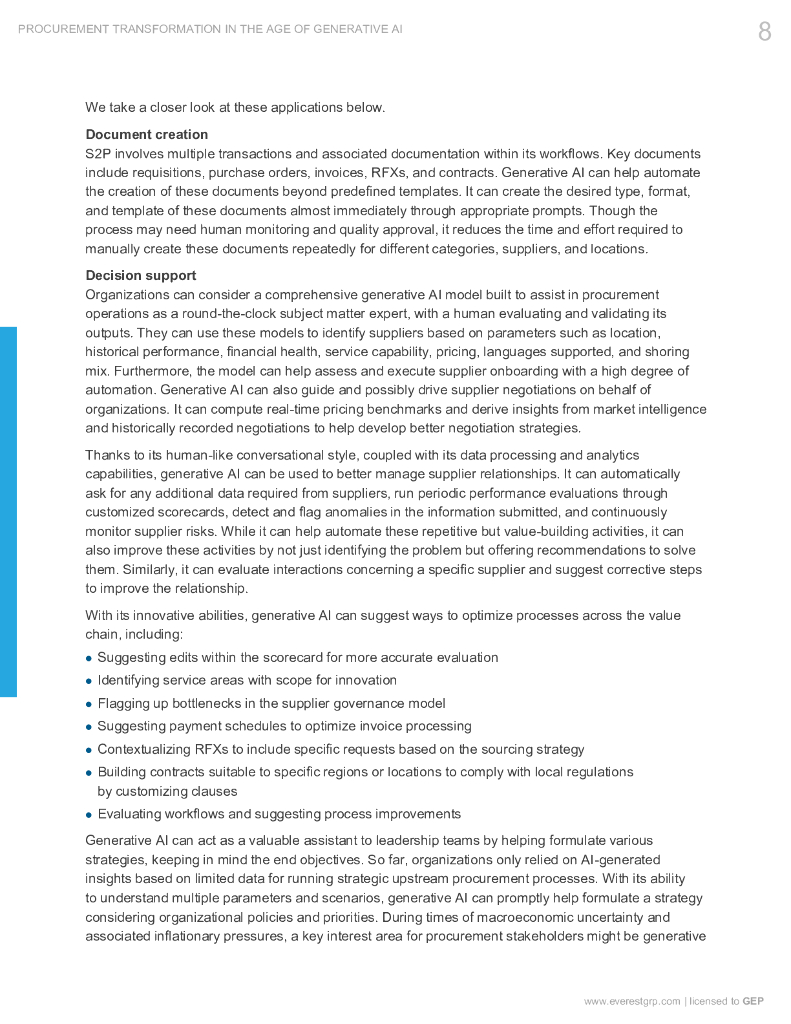 GEP：2023年生成式人工智能时代的采购转型研究白皮书（英文版）_第9页