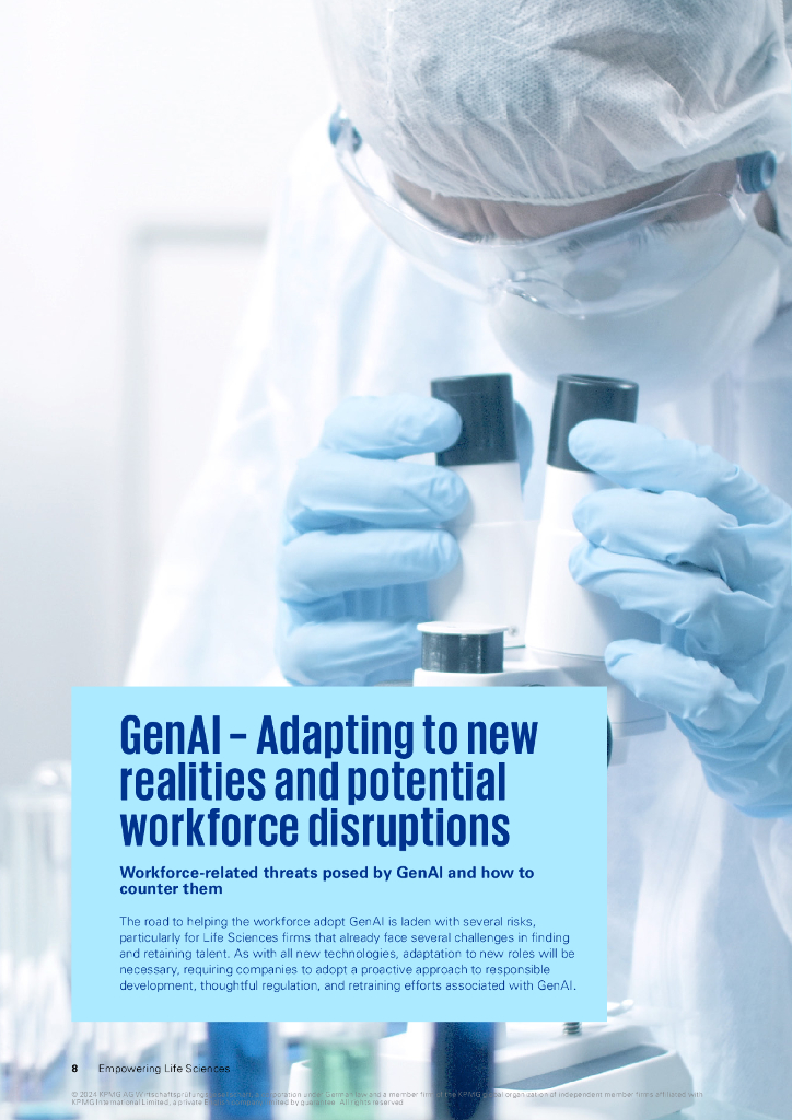 毕马威：2024年GenAI赋能生命科学报告：借力生成式人工智能，激发员工潜力（英文版）_第8页