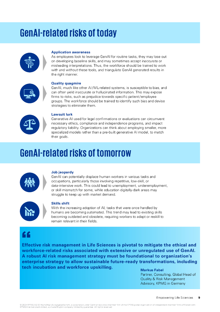 毕马威：2024年GenAI赋能生命科学报告：借力生成式人工智能，激发员工潜力（英文版）_第9页