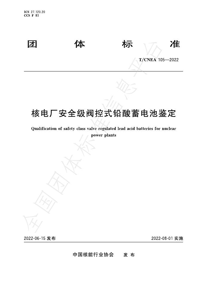 T/CNEA 105-2022 标准预览