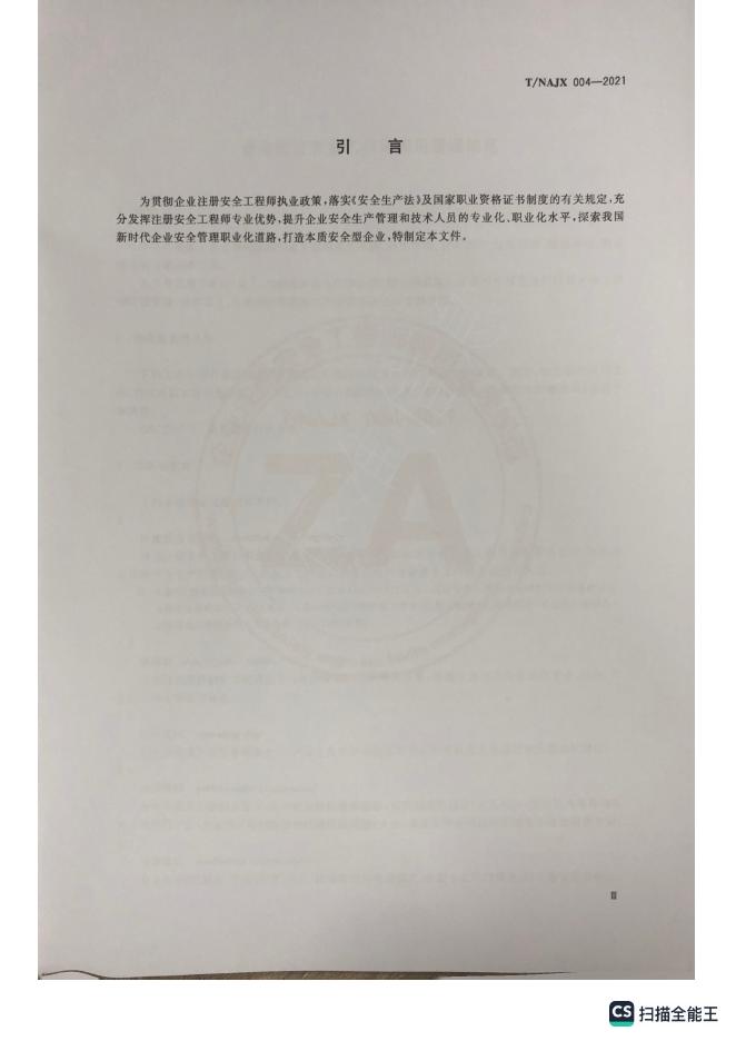 T/NAJX 004-2021 标准预览