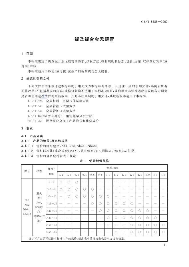 GB/T 8183-2007 标准预览