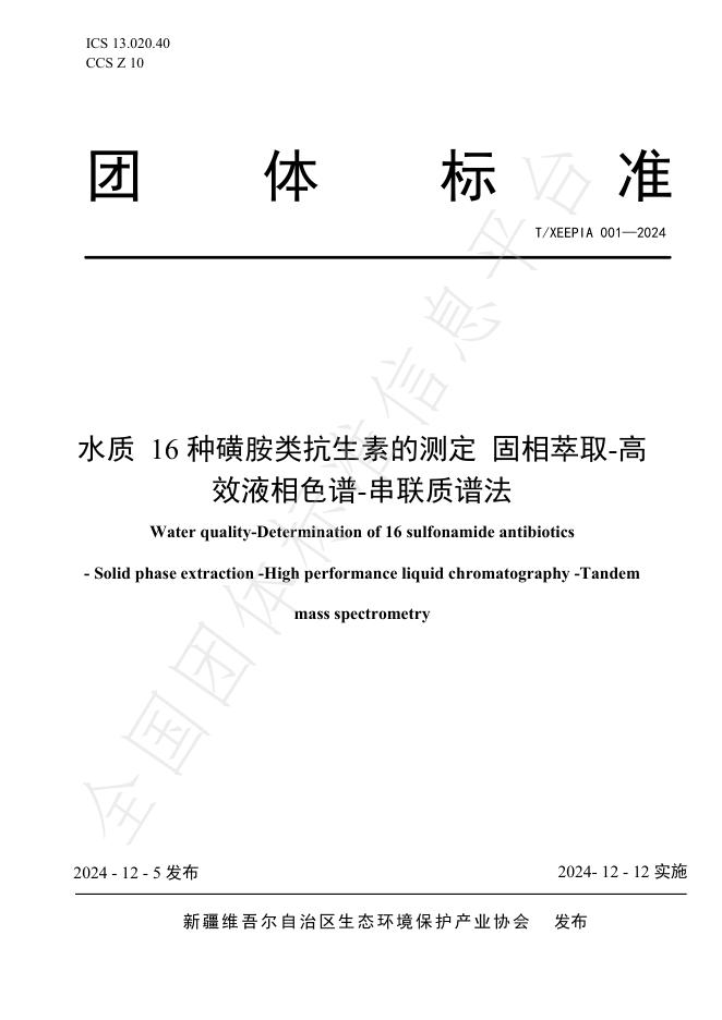 T/XEEPIA 001-2024 标准预览