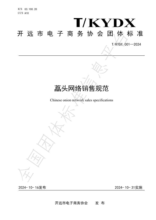 T/KYDX 001-2024 标准预览