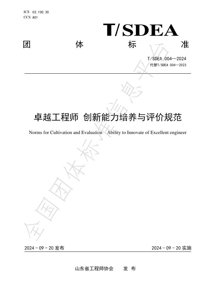 T/SDEA 004-2024 标准预览