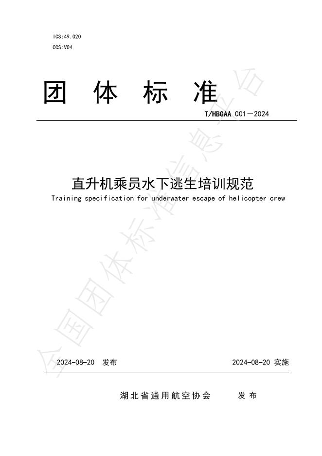 T/HBGAA 001-2024 标准预览