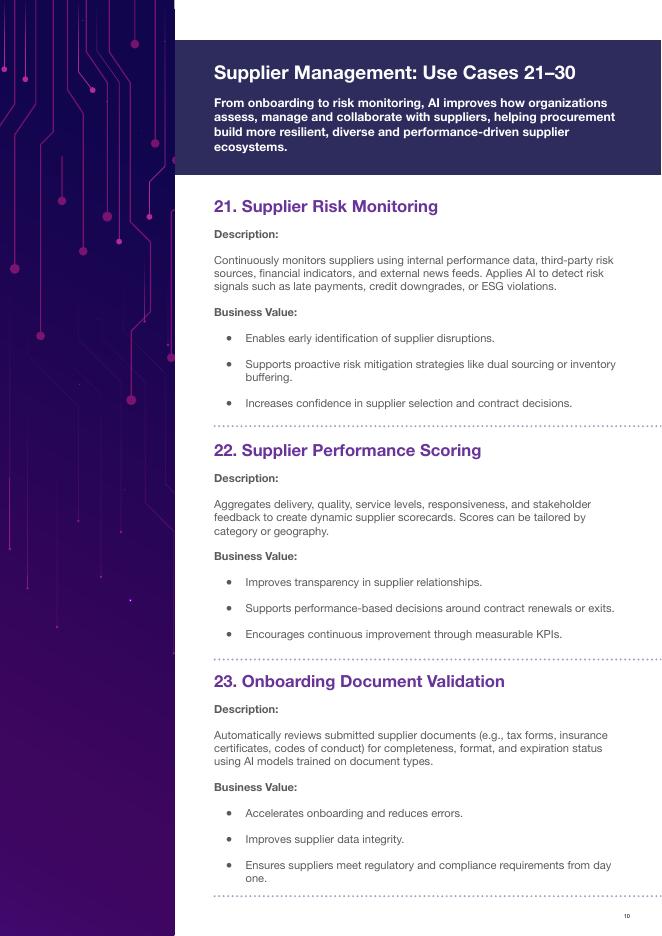 GEP：2025年人工智能在采购领域的应用研究报告：101个AI用例（英文版）_第10页