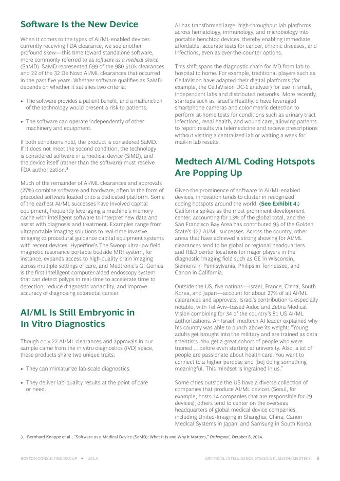 BCG&UCLA：2025年人工智能与机器学习在医疗科技领域的崛起研究报告（英文版）_第8页