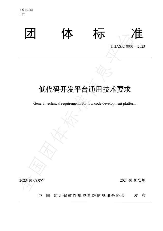 T/HASIC 0001-2023 标准预览