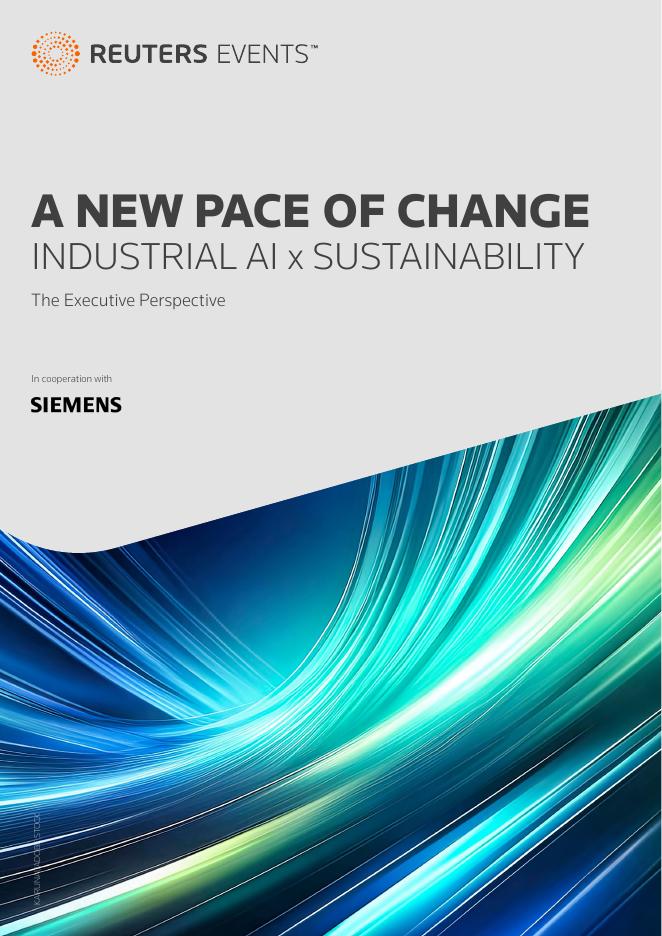 路透社&西门子：2024年变革新节奏：工业<em>人工智能</em>与可持续发展研究报告（英文版） 海报