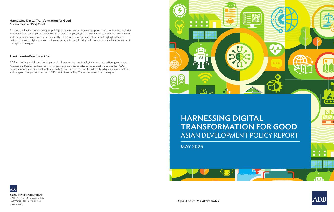 ADB亚洲开发银行：利用<em>数字化转型</em>为善：2025年亚洲发展政策报告（英文版） 海报