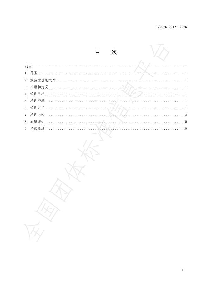 T/CCPS 0017-2025 标准预览