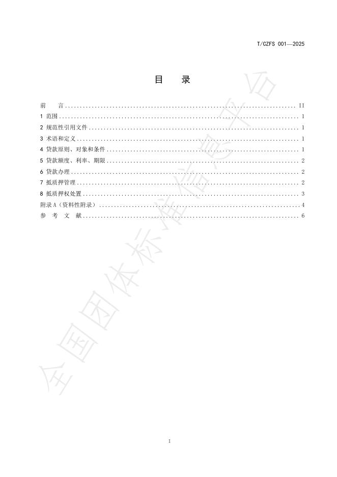 T/CZFS 001-2025 标准预览