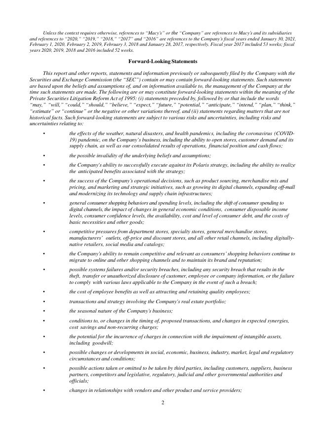 梅西百货Macys,Inc.（M）2020年年度报告（英文版）_第7页